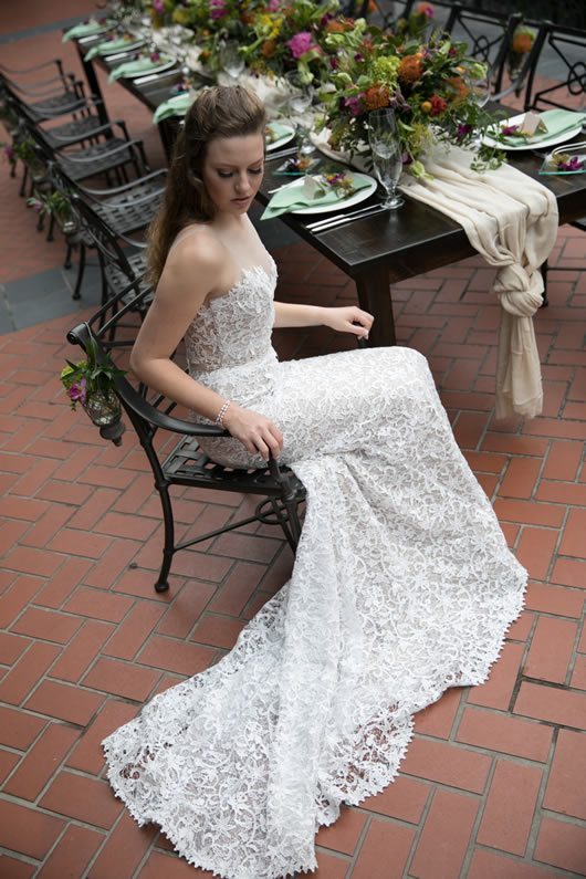 A-line Lace Wedding Dress by Liancarlo