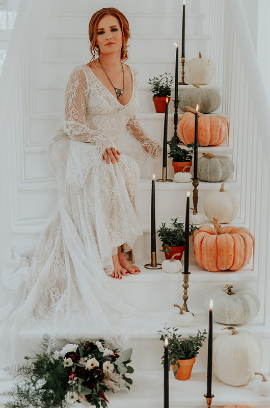 Fall Photoshoot Staircase