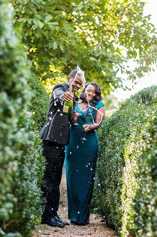 Old Hollywood Inspired Engagement Photoshoot