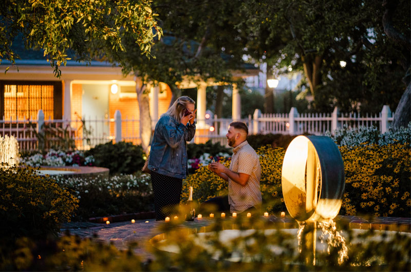 An Unforgettable Proposal At Prescott Park In Portsmouth New Hampshire Knee