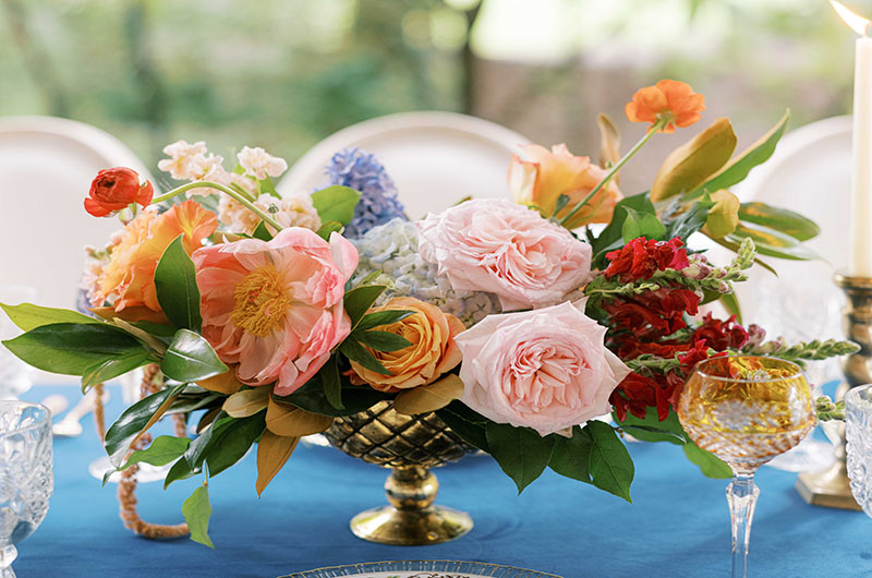 Stunning Southern Charm Texas Wedding Table Florals