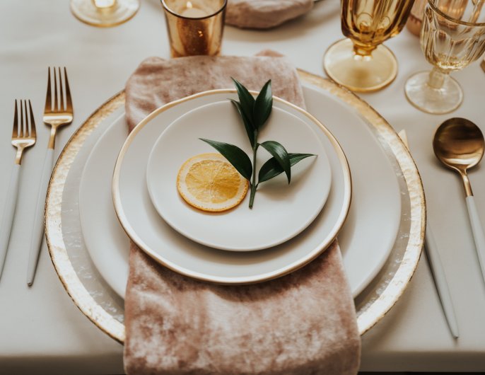 A Playful Romance Styled Shoot place setting A Playful Romance Styled Shoot place setting