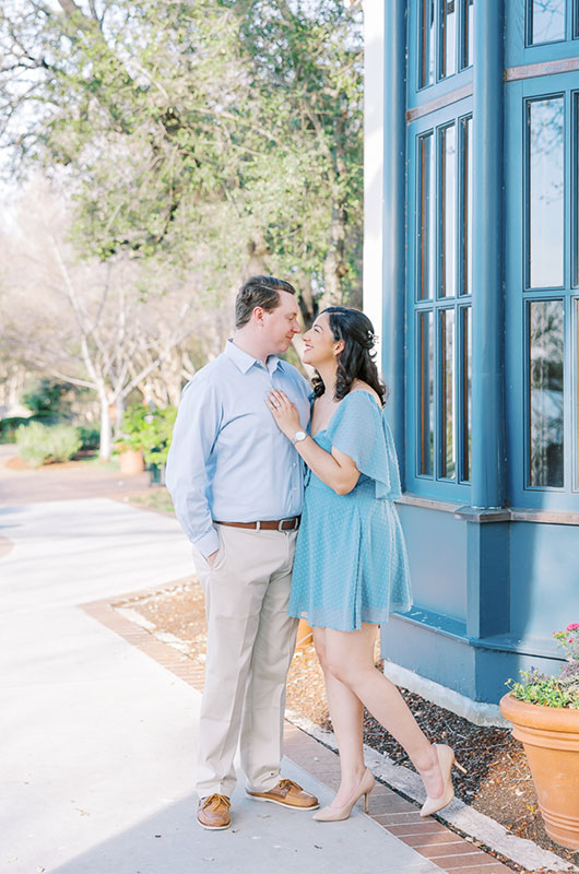 Abigail Reyes and Grant Collie's Engagement at the Dallas Arboretum, TX
