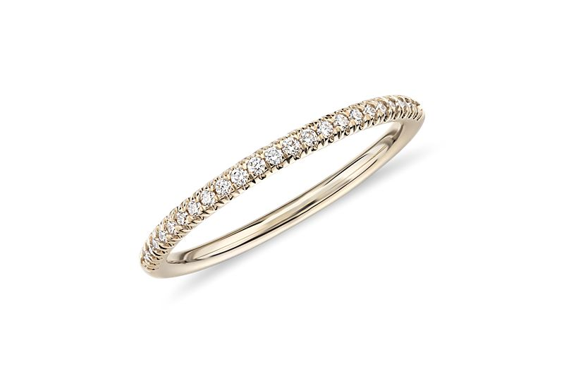 Engagement Rings And Wedding Bands We Love From Blue Nile petit micropave ring Engagement Rings And Wedding Bands We Love From Blue Nile petit micropave ring