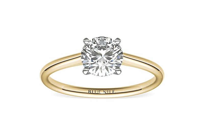 Engagement Rings And Wedding Bands We Love From Blue Nile petite solitaire ring Engagement Rings And Wedding Bands We Love From Blue Nile petite solitaire ring