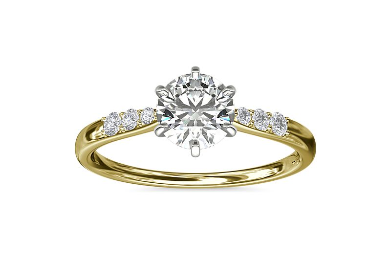 Engagement Rings And Wedding Bands We Love From Blue Nile six prong ring Engagement Rings And Wedding Bands We Love From Blue Nile six prong ring
