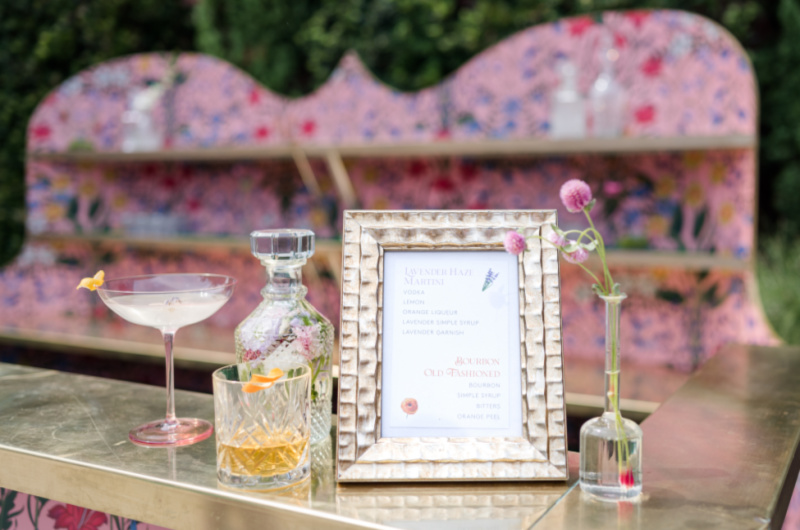 Styled Shoots By Southern Bride Charleston Cedar Room glass on bar Styled Shoots By Southern Bride Charleston Cedar Room glass on bar