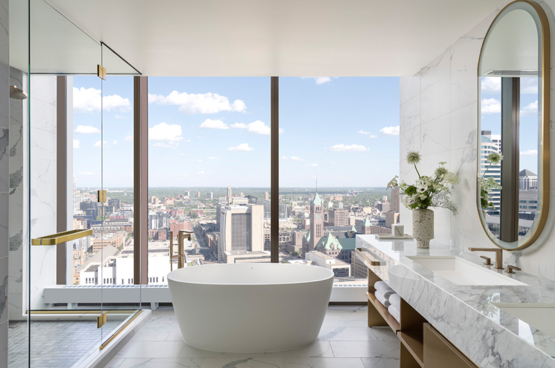Retreat to Four Seasons Hotel Minneapolis for Your Next Special Occasion Guest Room Bathroom Retreat to Four Seasons Hotel Minneapolis for Your Next Special Occasion Guest Room Bathroom