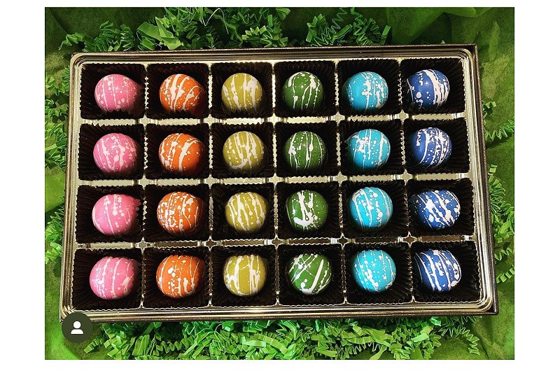 Celebrating Black History Month With Phillip Ashley Chocolates round chocolates Celebrating Black History Month With Phillip Ashley Chocolates colorful balls chocolate