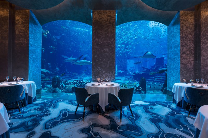 Dubai Bachelorette Destination ossiano aquarium table Dubai Bachelorette Destination ossiano aquarium table