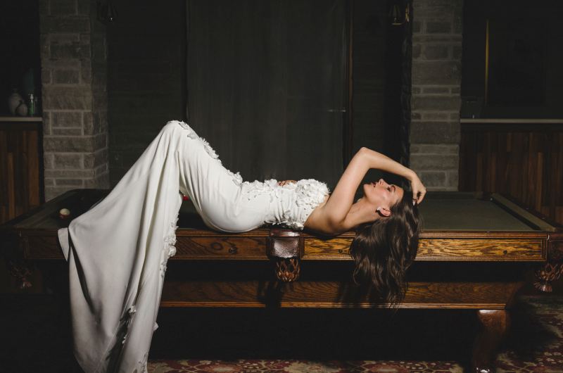 Graceful At Greystone Estate Beaver Creek Arkansas bride reclining Graceful At Greystone Estate Beaver Creek Arkansas bride reclining