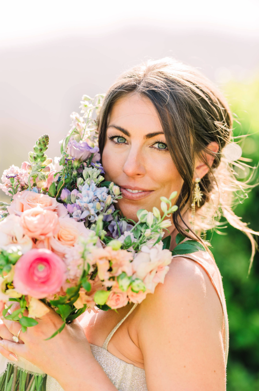 V Sattui Winery Southern Socialite Award The Styled Challenge Napa CA bride close up