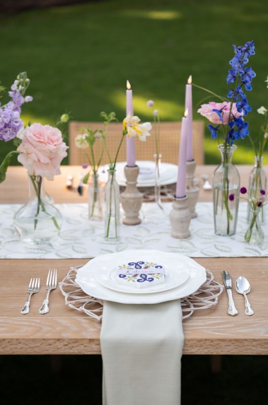 An Italian Garden Affair Airlie Gardens Wilmington North Carolina plate setting