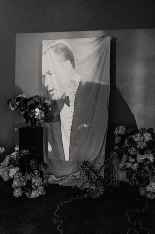 bardessono styled shoot black and white movie