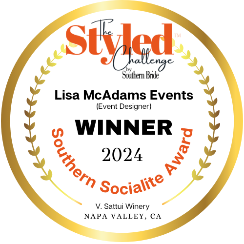 Lisa McAdams Events NAPA SOCIAL MEDIA AWARD WINNER