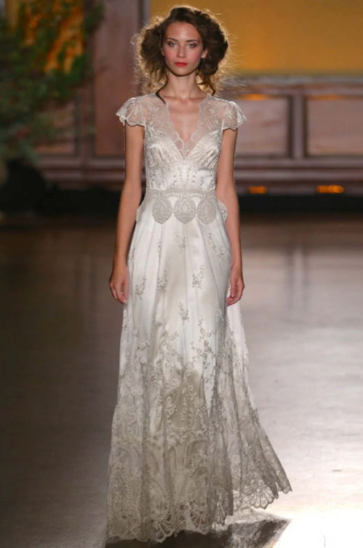 bridgerton inspired wedding gowns claire pettibone cora gown runway