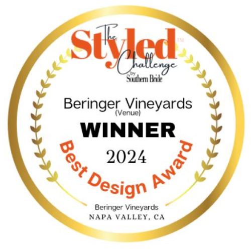 Beringer Vineyards Best Design Award Napa Valley California venue