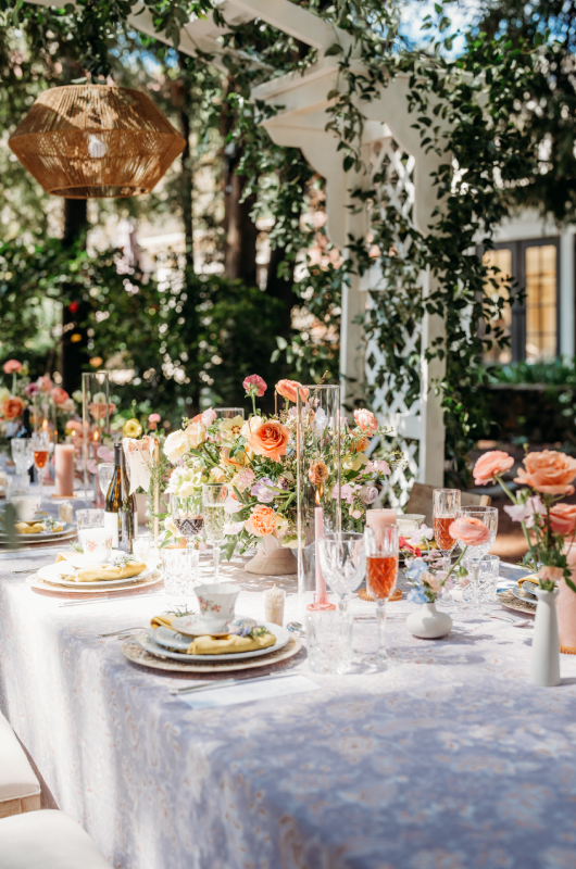beringer vineyards best design award the styled challenge napa ca dining spread