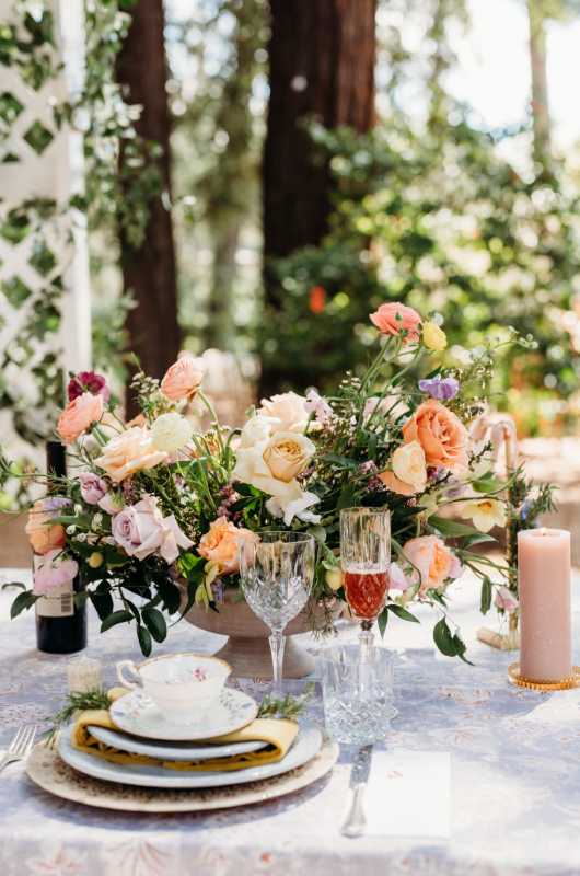 beringer vineyards best design award the styled challenge napa ca flowers and teacup