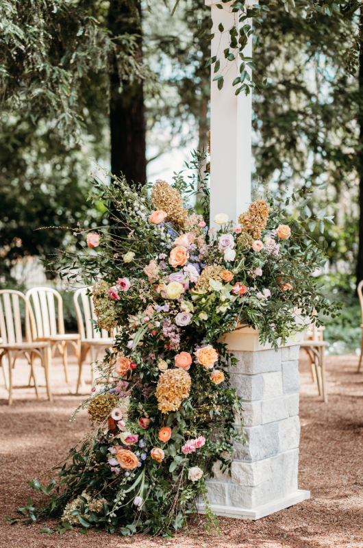 beringer vineyards best design award the styled challenge napa ca flowers column