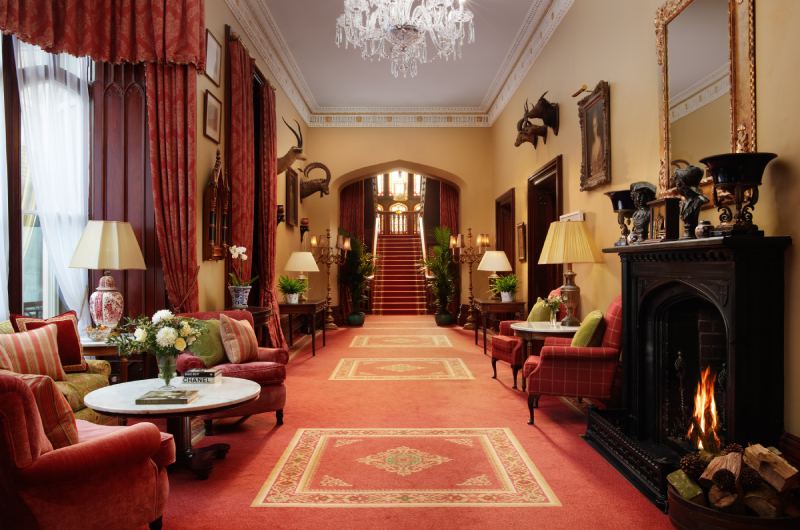 Fairytale Weddings Say I Do to Old World Charm at the Dromoland Castle Co Clare Ireland castle hallway Fairytale Weddings Say I Do to Old World Charm at the Dromoland Castle Co Clare Ireland castle hallway