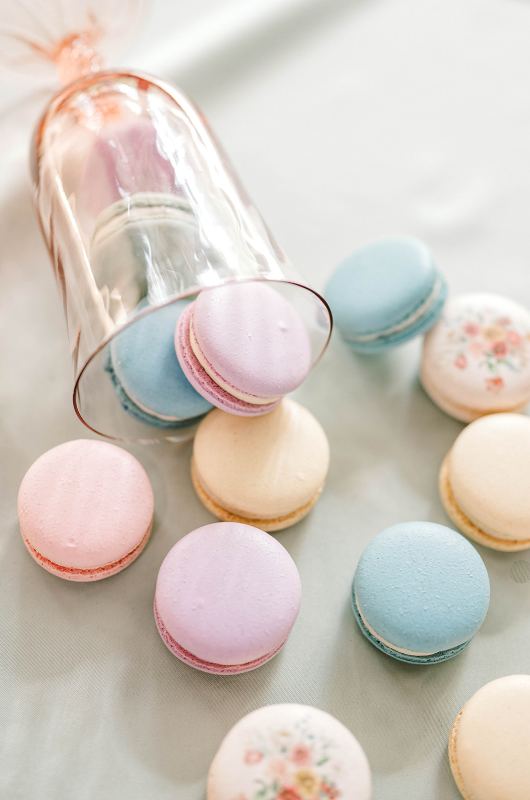 Brunch Inspired Vows North Little Rock Arkansas table settingTablescape macaroons spread
