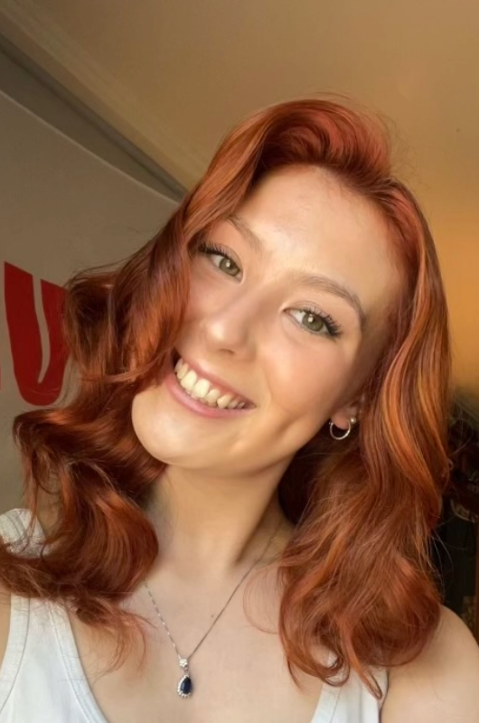 Fall and Winter Hair Trends Predicte By Celeb Stylist William Whatley sunset radiant red after