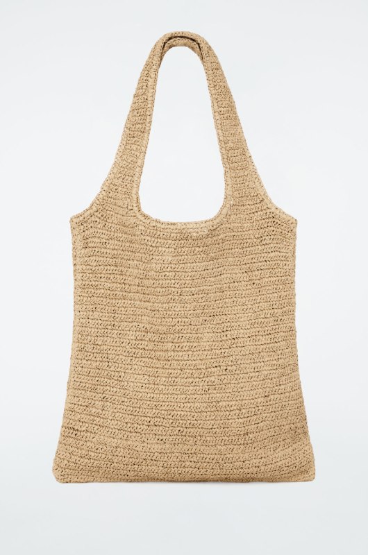 Stylish Beach Bags COS Oversized Raffia bag