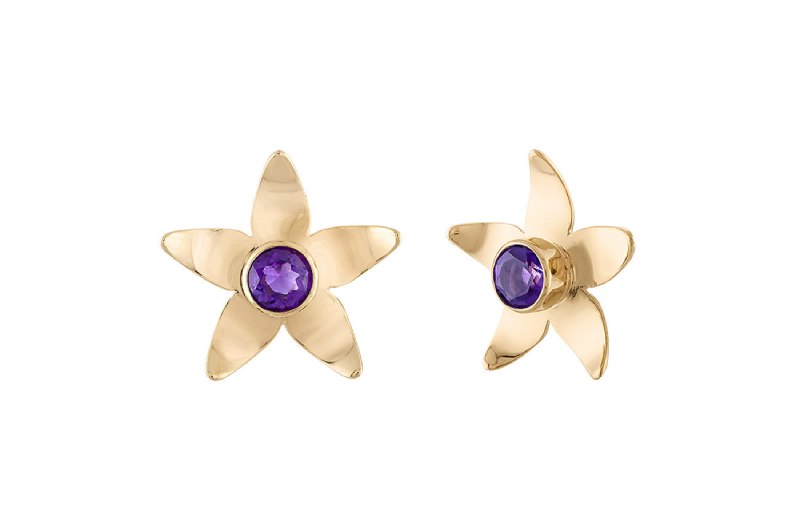 Redefining Something Blue With Goldstories Jewelry jasmine star earrings
