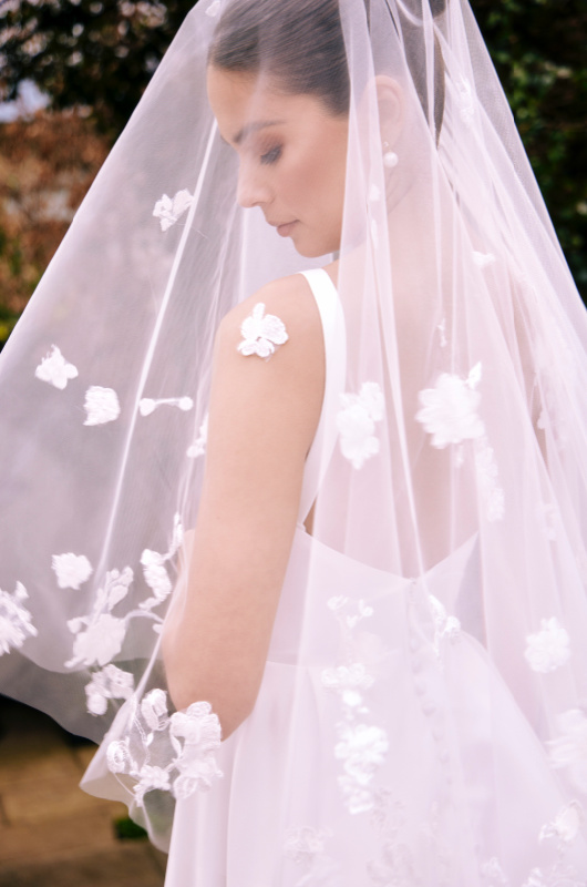fall bridal fashion trends Lana Blusher detailed veils