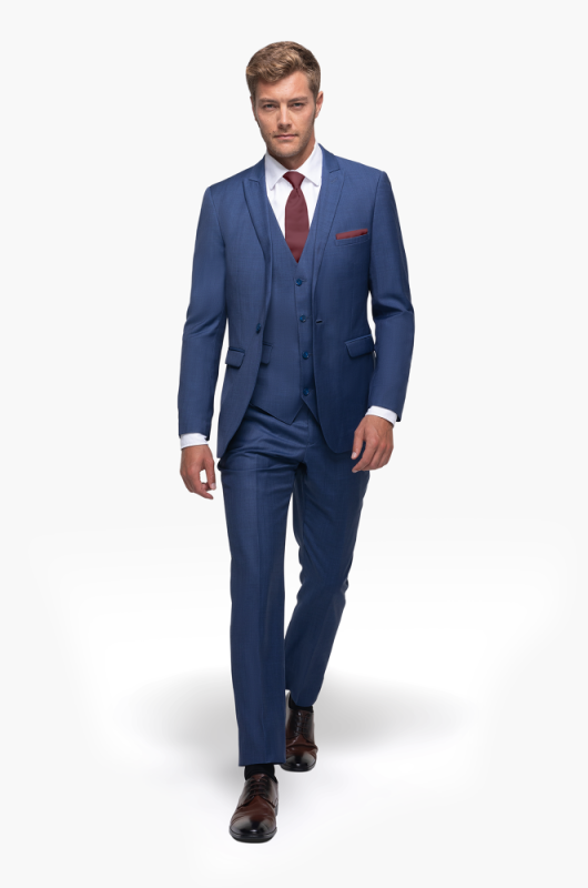 fall bridal fashion trends blue suit groom color
