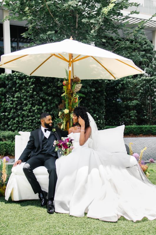 Styled Challenge The Four Seasons New Orleans Best Design Award couple sitting outside