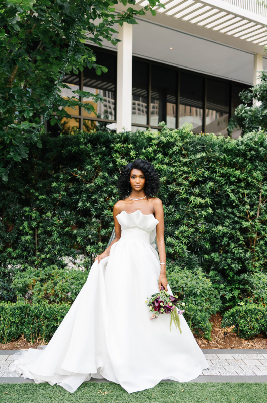 Annie Cooper Four Seasons Styled Challenge New Orleans wedding dress