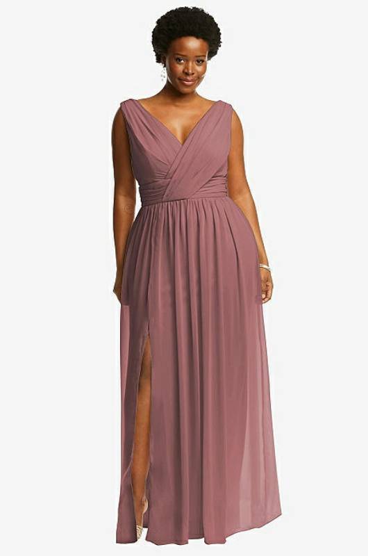 bridesmaid dresses for 2025 Champagne Appliques Long Bridesmaid Dress with Slit – FancyVestido main image 0