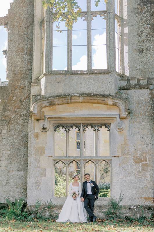 Royal Wedding Inspiration couple at castle