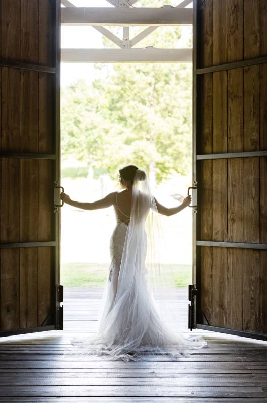 The Hicks A Rural Love Story bride in barn