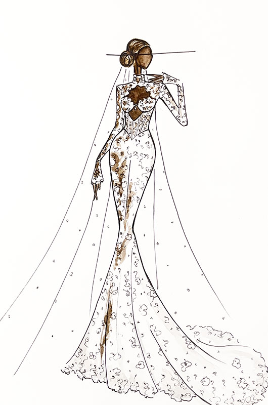 Zendaya Wedding Dress Forecast WonaSKetch