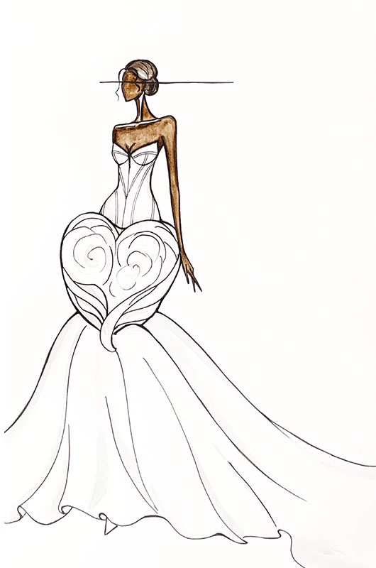 Zendaya Wedding Dress Forecast WonaSketch