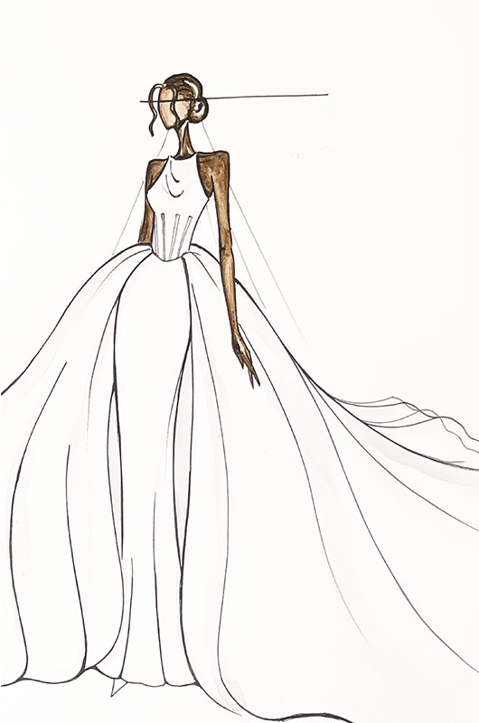 Zendaya Wedding Dress Forecast WonaSketch