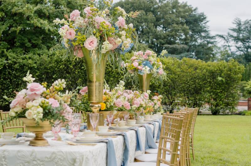 Rose and Garden Sculpture Best Design Award table setting Rose and Garden Sculpture Best Design Award table setting
