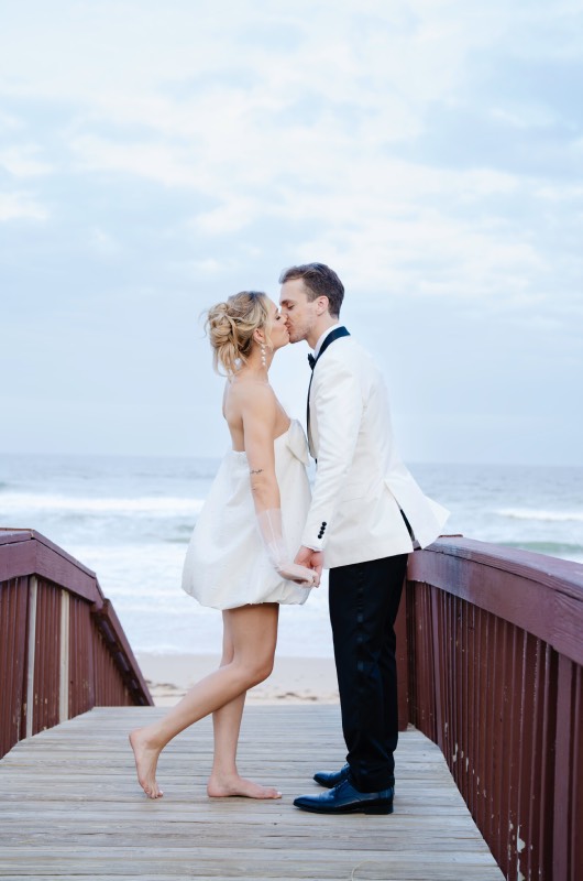 Lasting Impression Award Hammock Beach Couple on Bridge