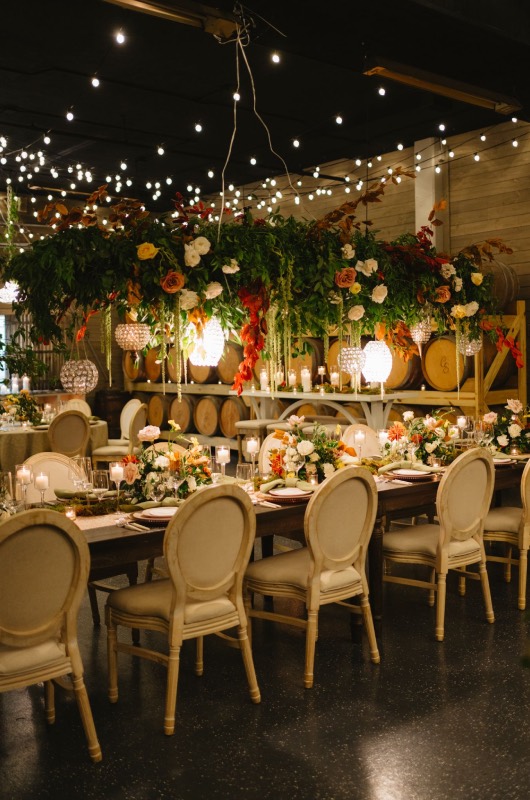 Cask Room & Rose Vineyard Best Design Award Reception Table