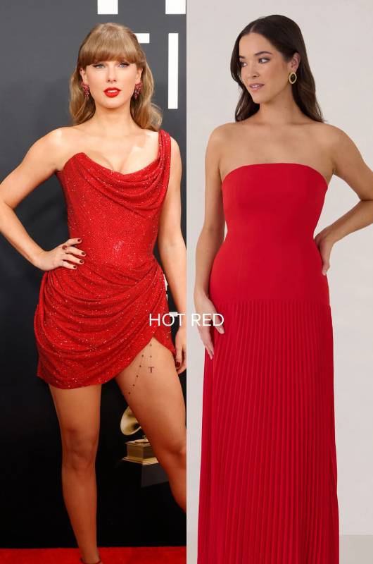 Grammy Inspired Dresses by Fifth & Park red dress