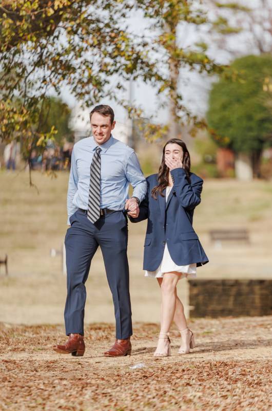 Love In the Bluegrass Amanda Burns and David Greder's Kentucky Engagement suprised