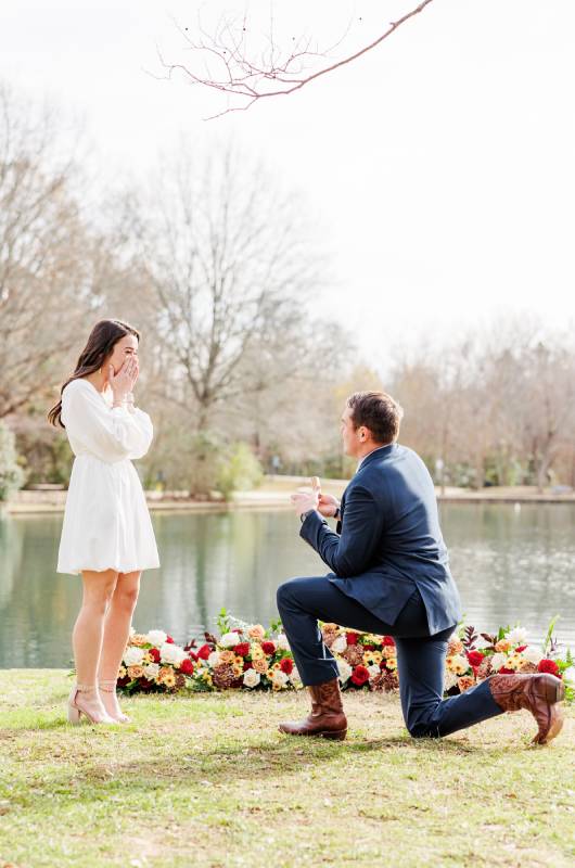 Carolina Love Story Amanda Burns and David Greder's Charlotte NC engagement proposal