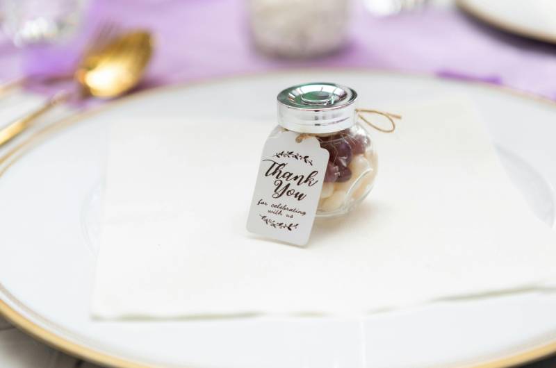 The Perfect Wedding Favor for Every Season personalized candy jar The Perfect Wedding Favor for Every Season personalized candy jar