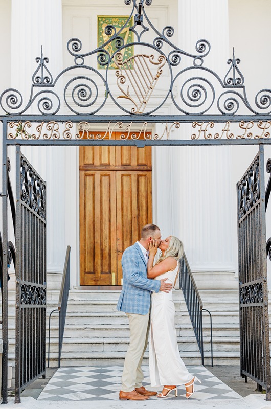 A Journey Of Love From Frendship To Forever kiss under arch