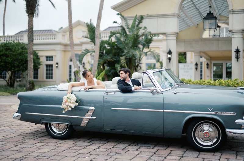 Uncorked Occasions Wins Best Design Award-The Styled Challenge, Bride Groom in Car Uncorked Occasions Wins Best Design Award-The Styled Challenge, Bride Groom in Car