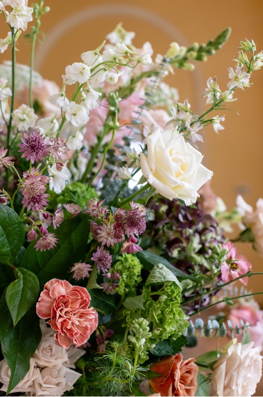 Mocha Mousse & Modern Romance A Wedding Editorial Steeped in Style flowers