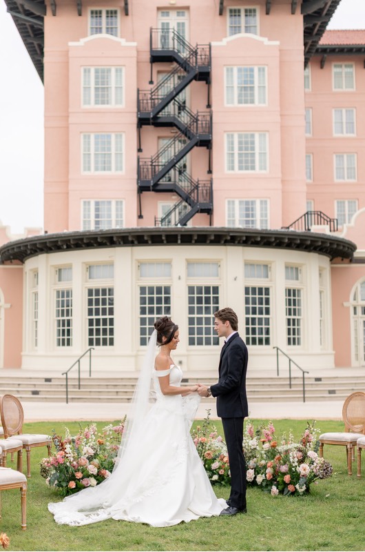 Mocha Mousse & Modern Romance A Wedding Editorial Steeped in Style ceremony